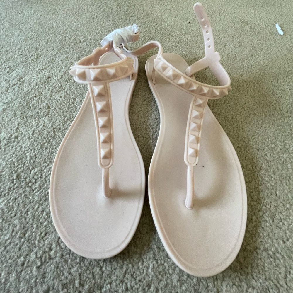Brand new - baby pink jelly sandals